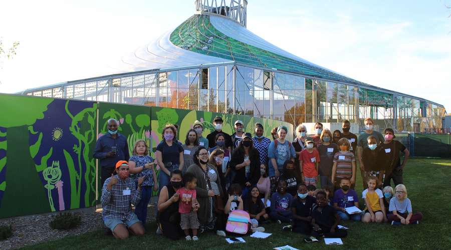 Creativity Grows at The Leaf: Art City Youth Create Mural for Kitchen Garden