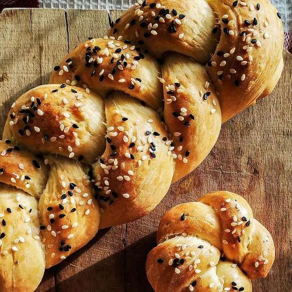 Ukrainian Christmas Kolach Bread